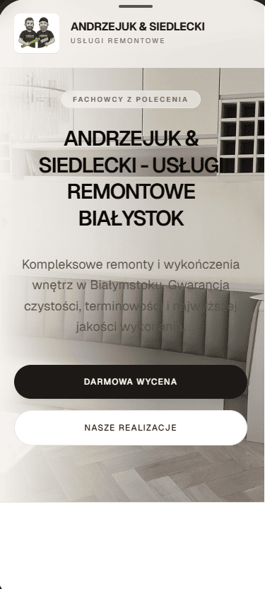 Zrzut ekranu Firma Remontowa